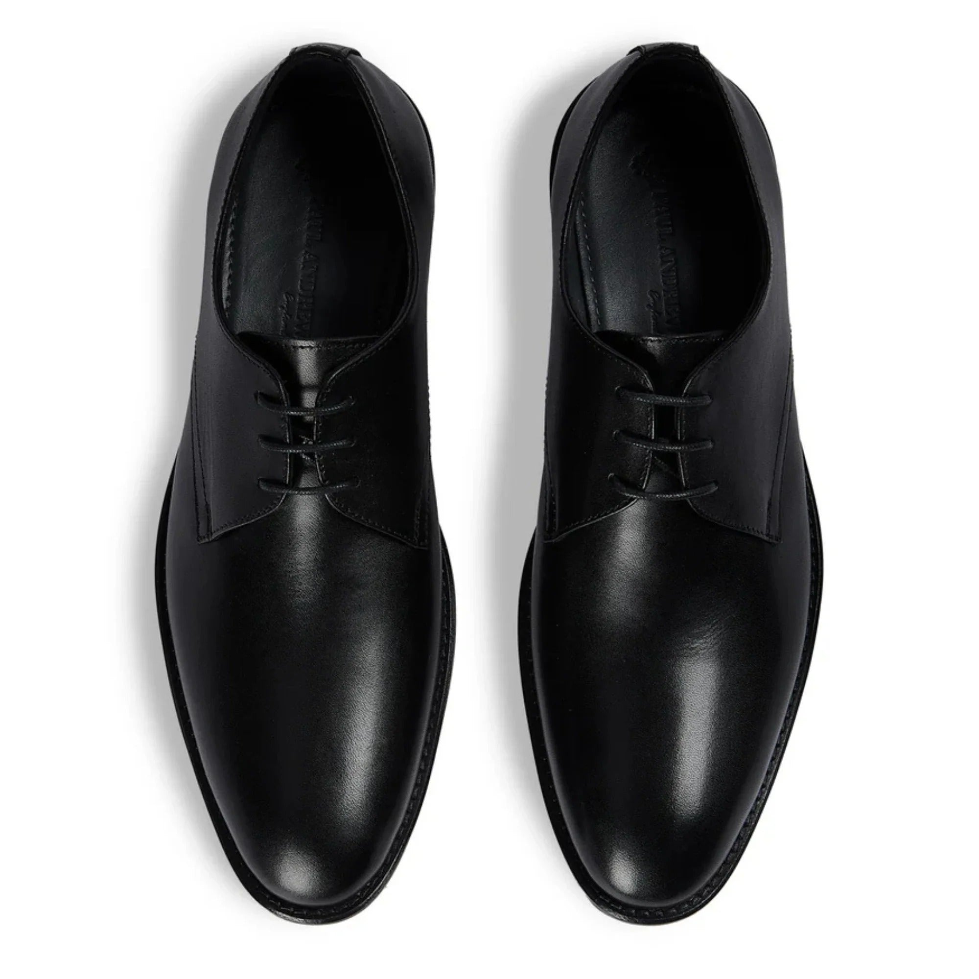 Henley – Schwarze, klassische Derby-Schuhe für Herren mit schlichter Zehenkappe