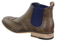 Mens Black or Brown Slip-on Chealse Boots - Cavani Hound