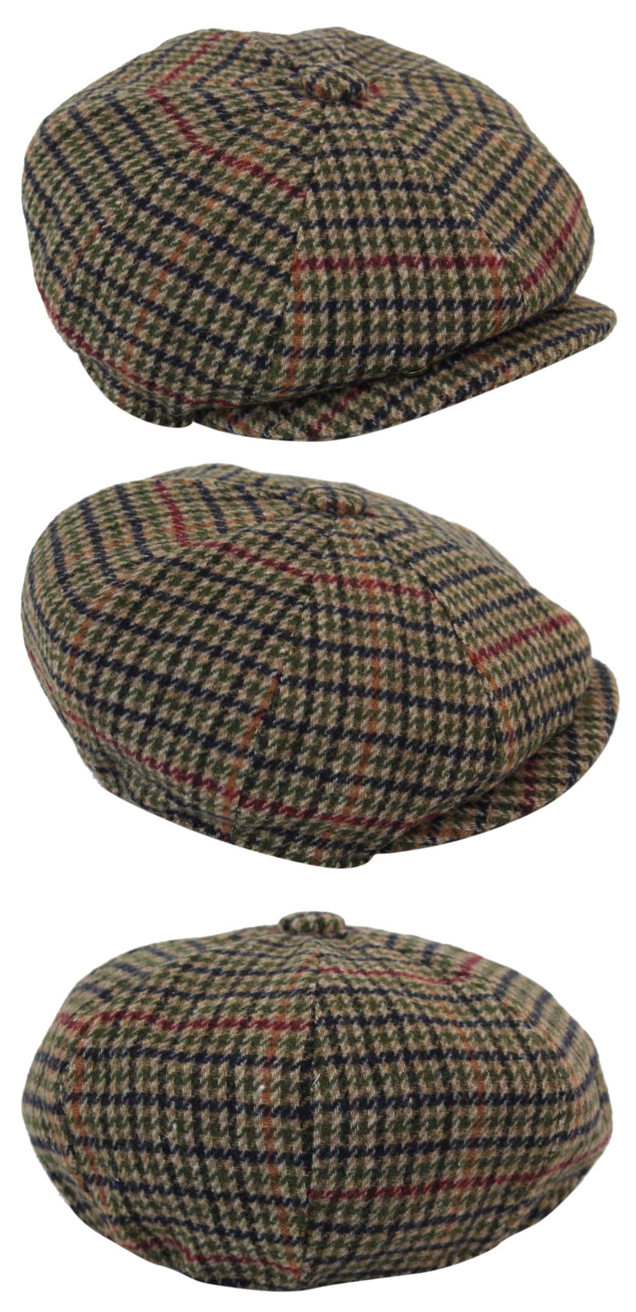 Men Classic Check Newsboy Cap
