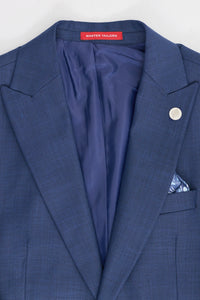 James Herrenanzug, 3-teilig, marineblau, maßgeschneiderte Passform