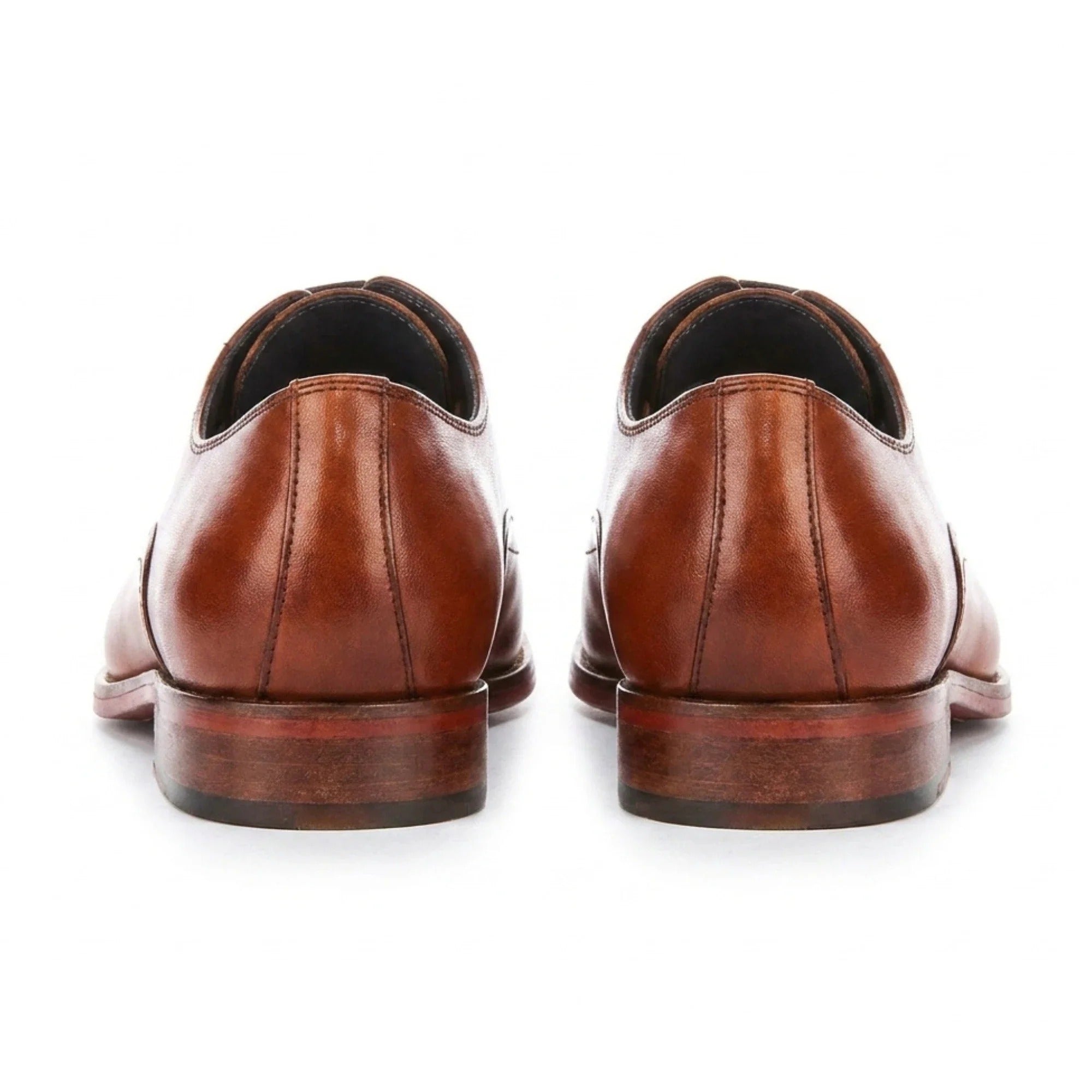Jett - Herren Oxford-Schuhe mit hellbrauner Kreuzstich-Zehenkappe