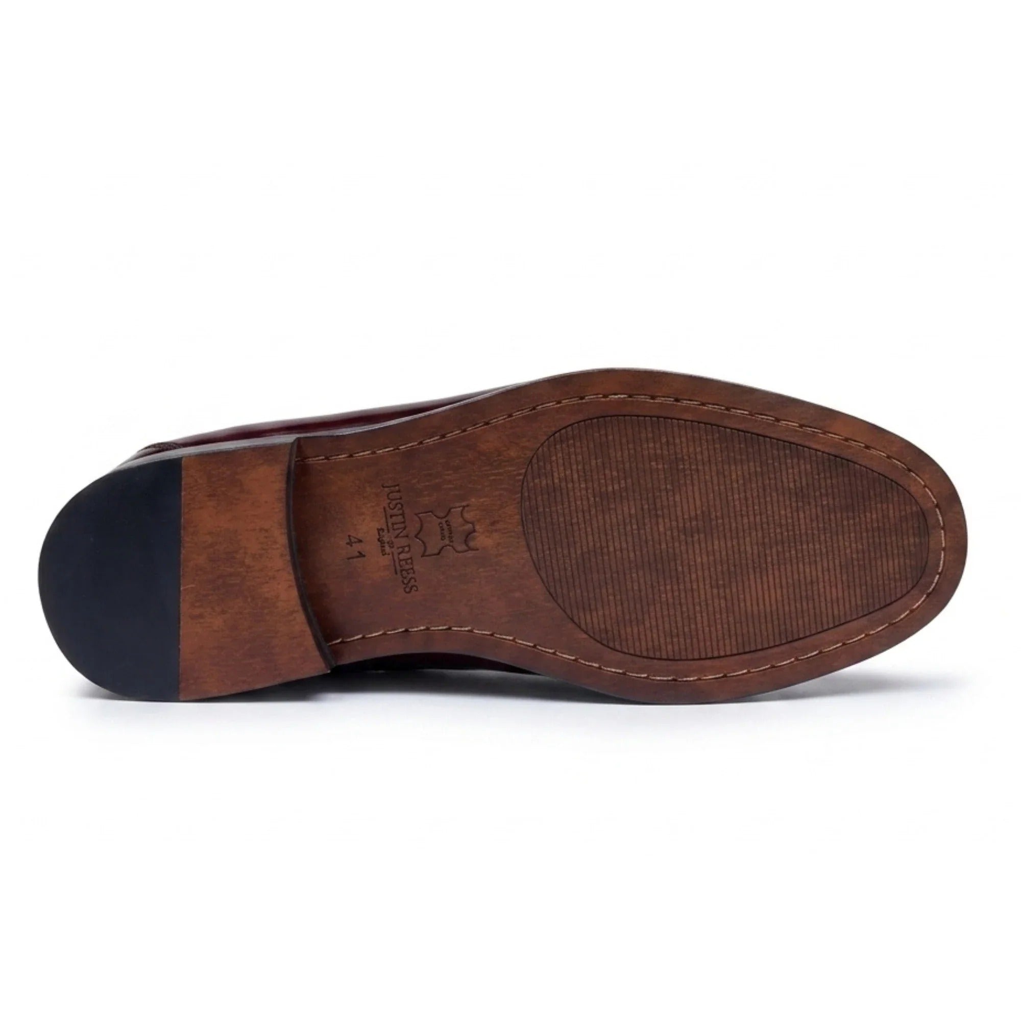 Joseph - Herren Penny Loafer aus burgunderrotem Lackleder
