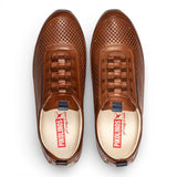 Liverpool – Braune Herren-Sneaker aus Leder mit elastischem Einsatz
