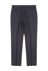 Madrid - Blaue Tweedhose für Herren