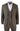 Mens Check Vintage Herringbone Tweed Tan 3 Piece Suit Slim Fit Wedding