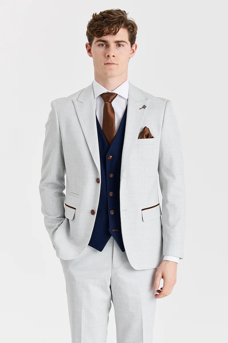 Mark Stone Anzug mit kontrastierender Mayfair-Weste in Marineblau