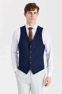 Mark Stone Anzug mit kontrastierender Mayfair-Weste in Marineblau