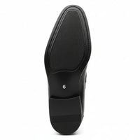 Schwarze Herren-Slipper aus Lack-PU