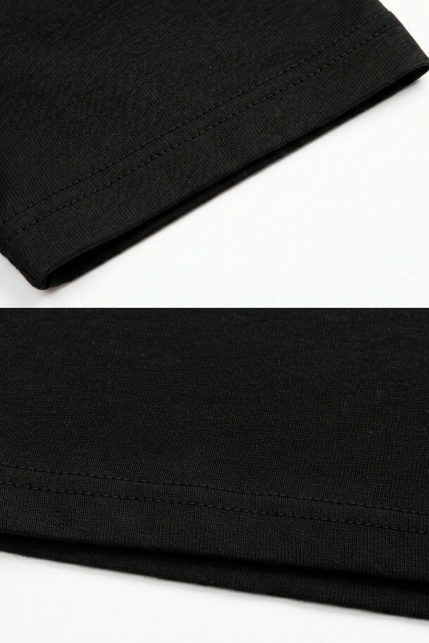 Klassisches schwarzes Herren-T-Shirt aus Baumwolle