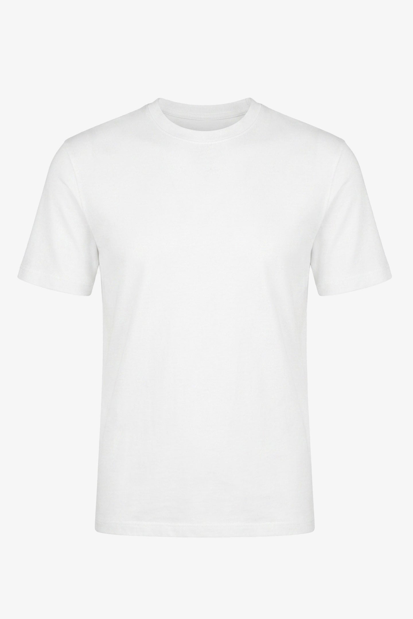 Klassisches cremeweißes Herren-T-Shirt aus Baumwolle