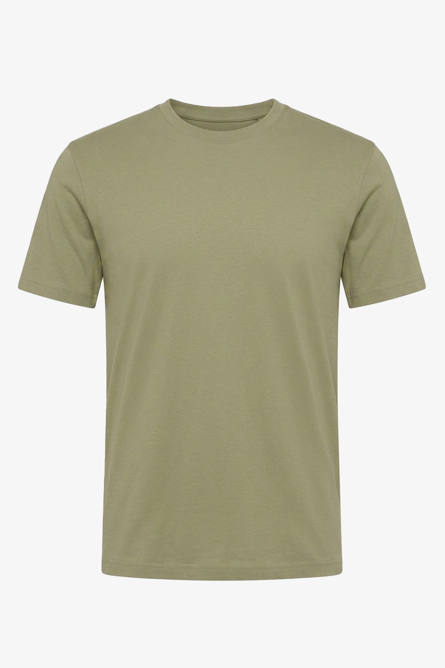 Klassisches olivgrünes Baumwoll-T-Shirt für Herren