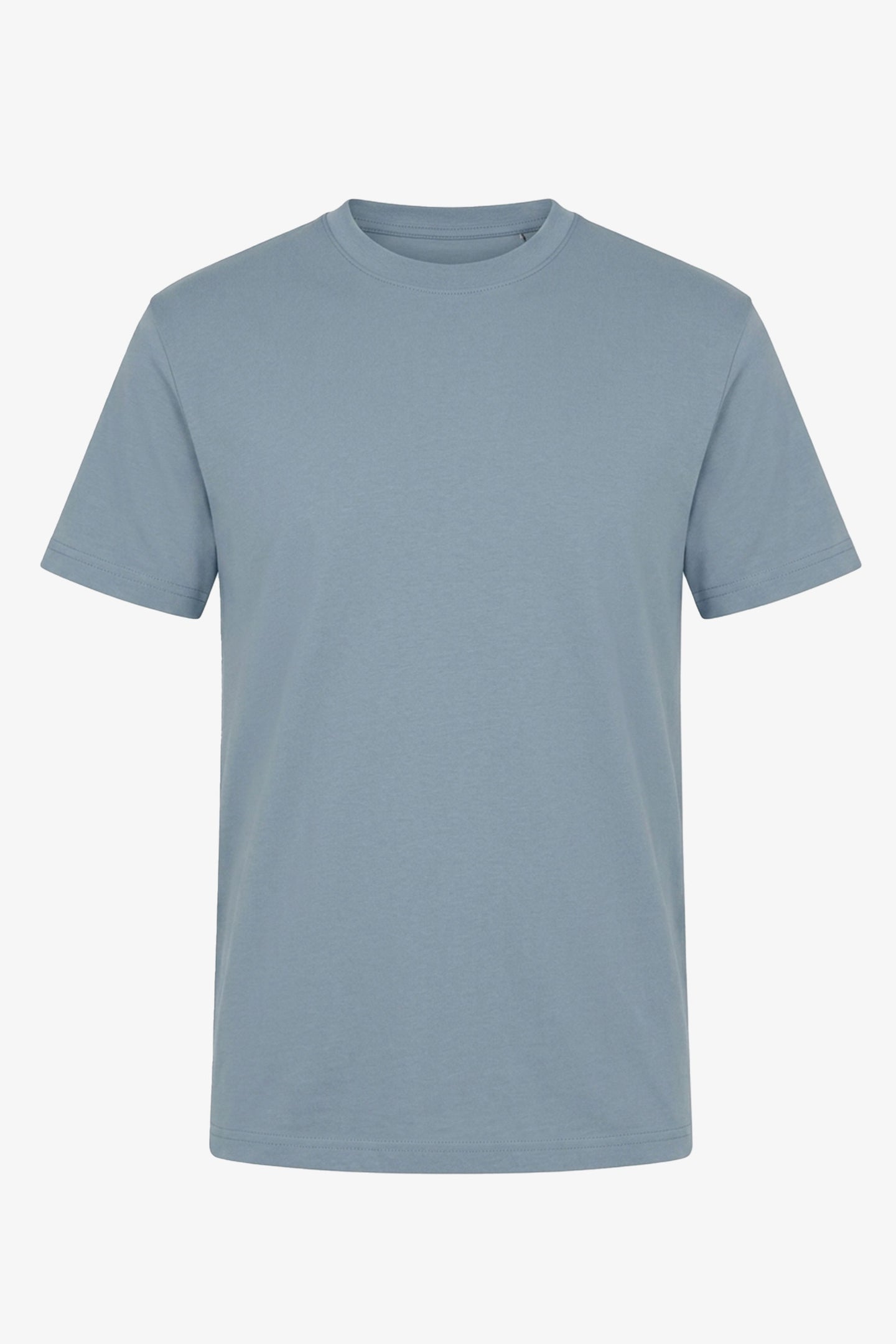 Klassisches hellblaues Baumwoll-T-Shirt für Herren