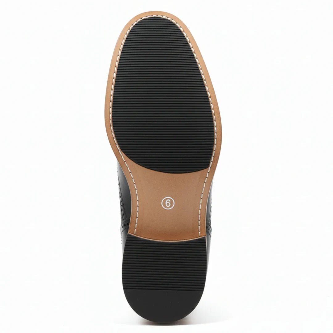 Herren-Brogue-Stiefeletten mit Flügelkappe