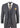 Mens 3 Piece Tweed Check Suit - Navy Blue