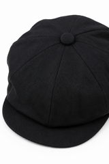 Herren 8 Panel Razor Sommer Schwarz Baker Boy Hut Baumwolle Blinders Newsboy Flat Cap Shelby