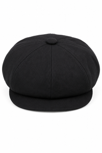 Herren 8 Panel Razor Sommer Schwarz Baker Boy Hut Baumwolle Blinders Newsboy Flat Cap Shelby