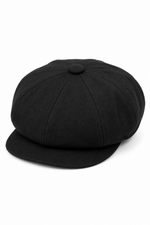 Herren 8 Panel Razor Sommer Schwarz Baker Boy Hut Baumwolle Blinders Newsboy Flat Cap Shelby