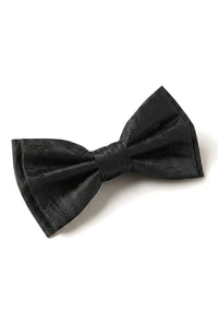 Schwarze Fliege, Einstecktuch, Manschettenknöpfe für Herren, Geschenkset