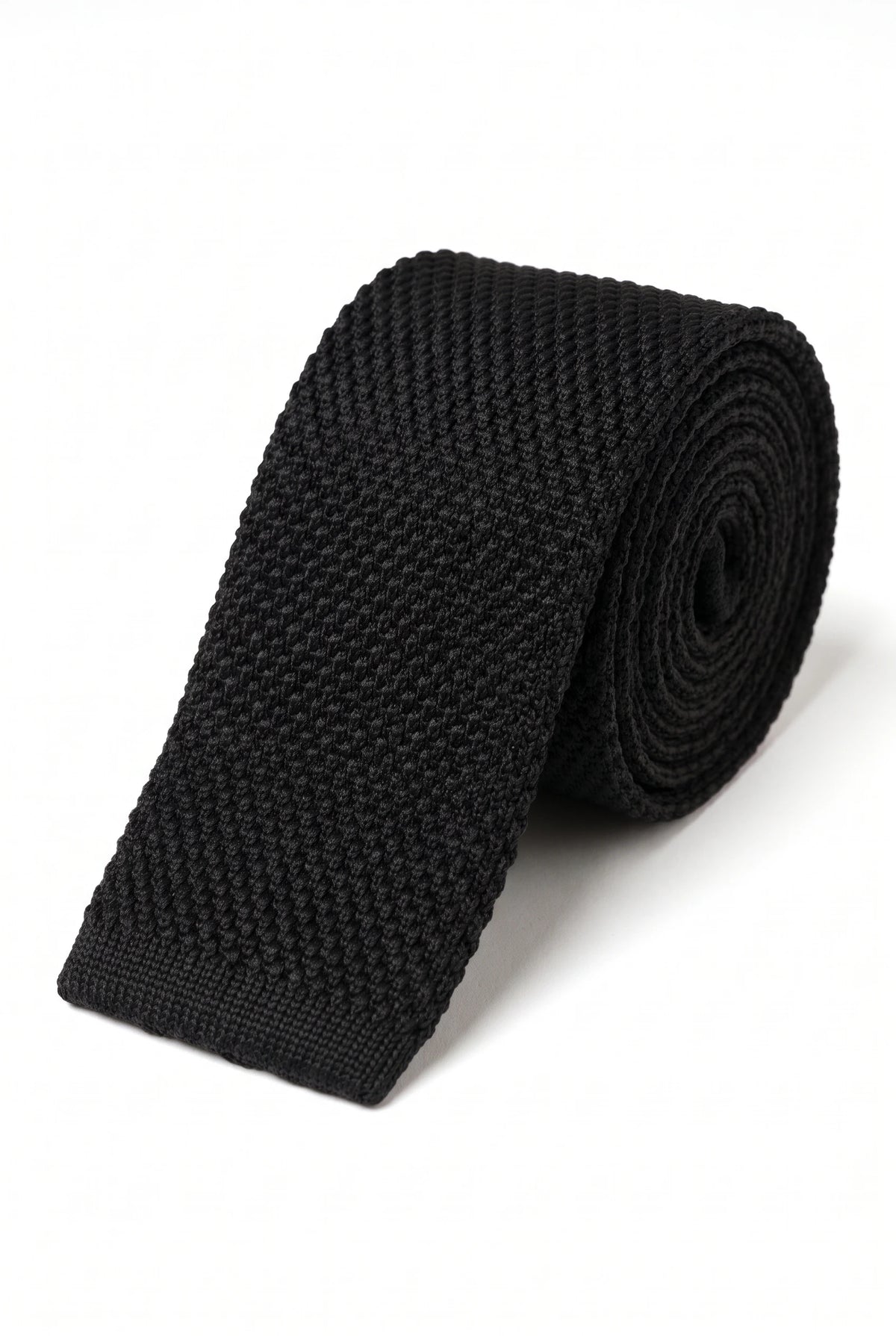 Schwarze Strickkrawatte für Herren