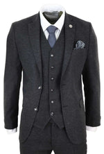 Mens Black Vintage 1920s Suit