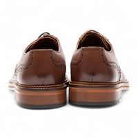 Braune Brogue-Schuhe für Herren aus Leder