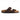Braune Herren-Sandalen aus Leder zum Hineinschlüpfen mit Fußbett