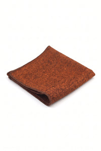 Einstecktuch aus braunem Tweed für Herren