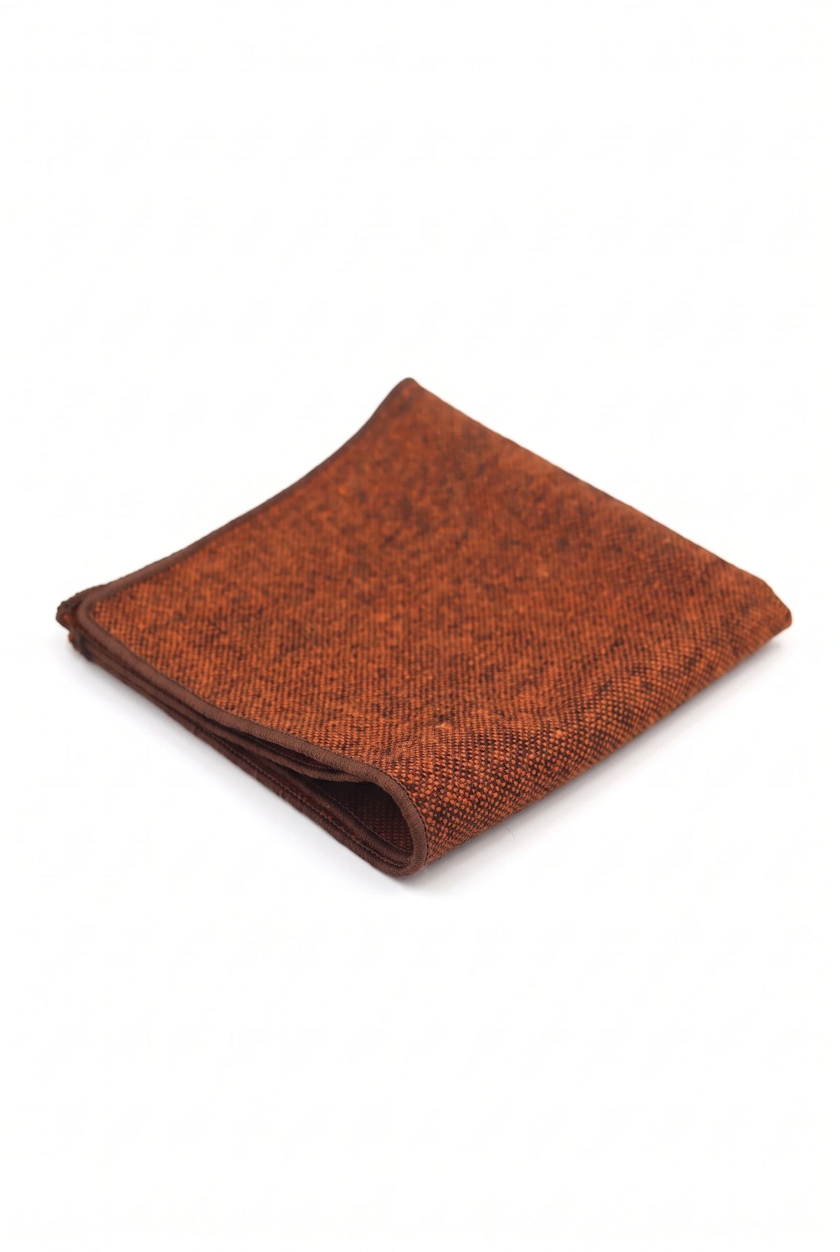 Einstecktuch aus braunem Tweed für Herren
