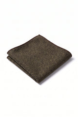 Einstecktuch aus braunem Tweed für Herren