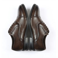 Klassische Oxford-Schnürschuhe für Herren mit Kappe