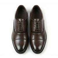 Klassische Oxford-Schnürschuhe für Herren mit Kappe