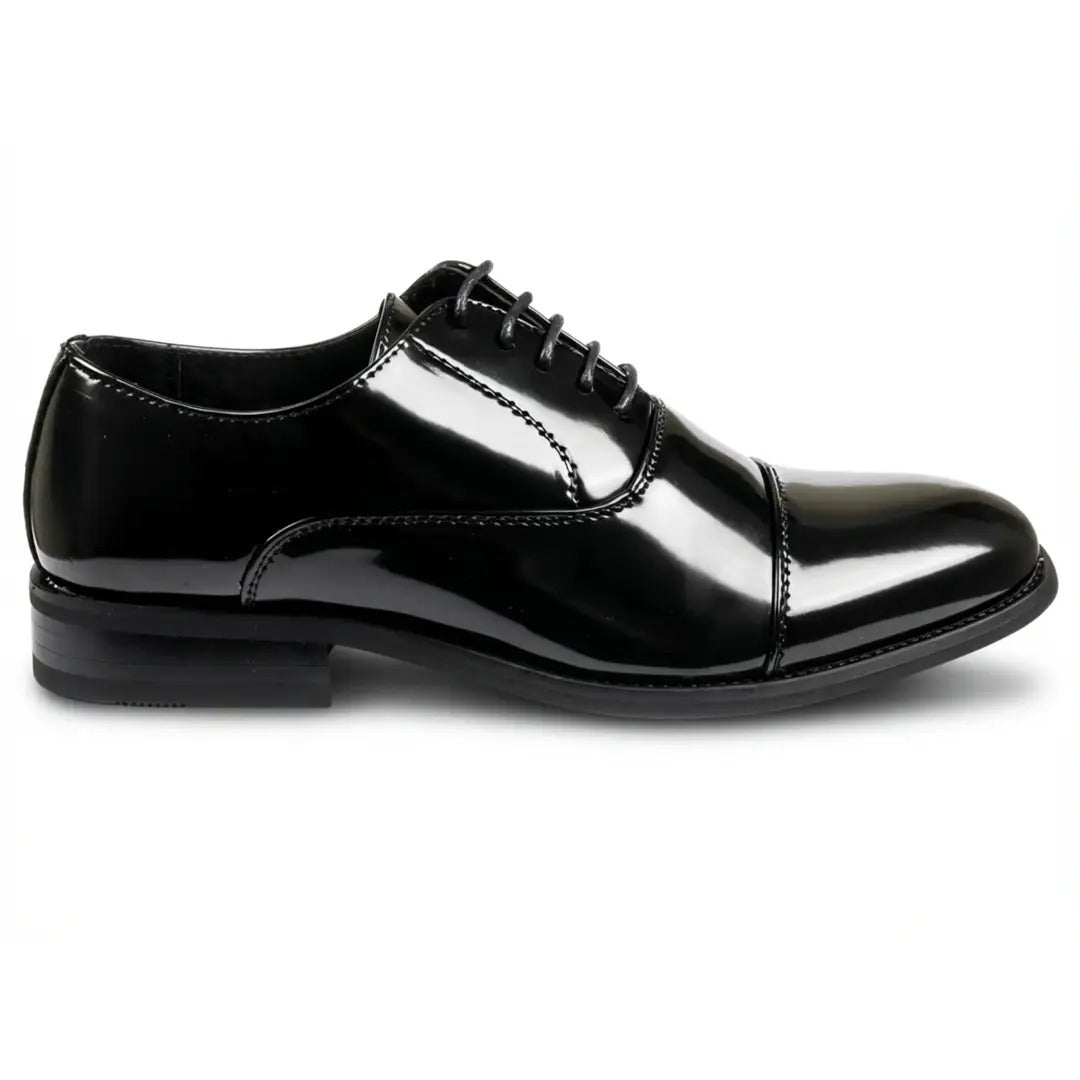 Klassische Oxford-Schnürschuhe für Herren mit Kappe