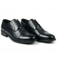 Klassische Oxford-Schnürschuhe für Herren mit Kappe