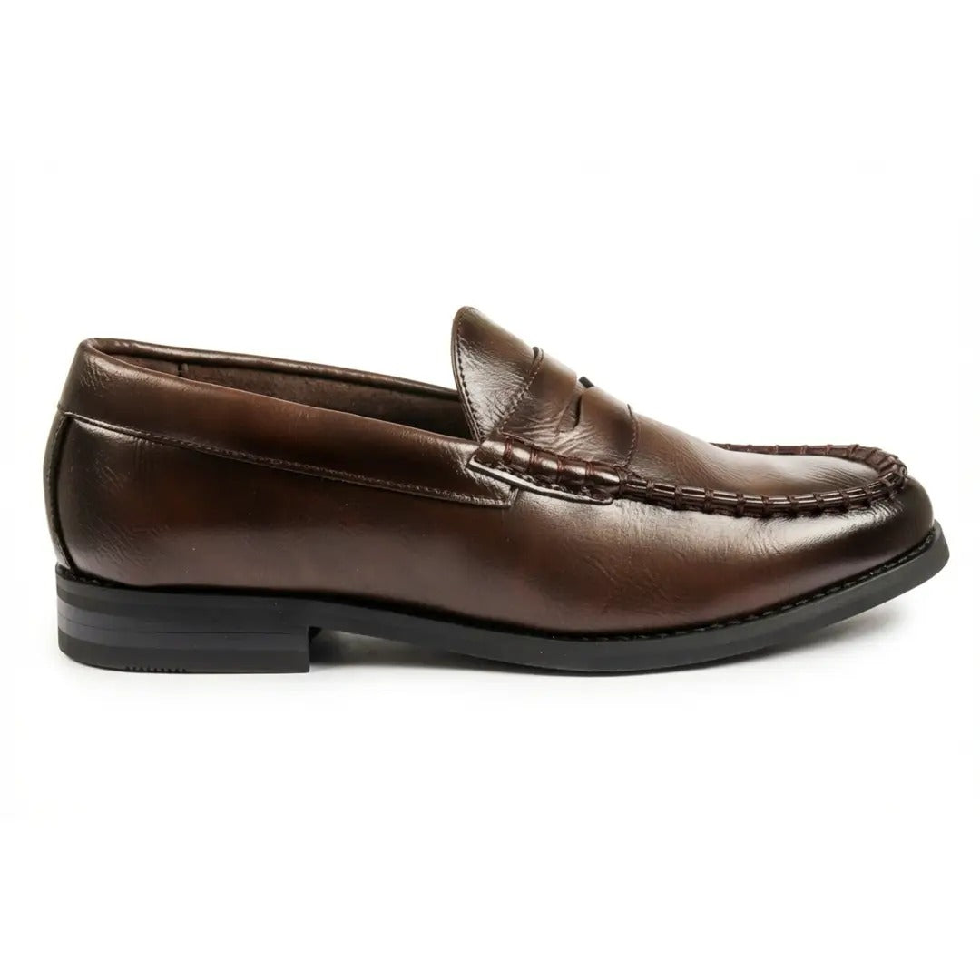 Klassische Penny-Loafer für Herren aus PU-Leder