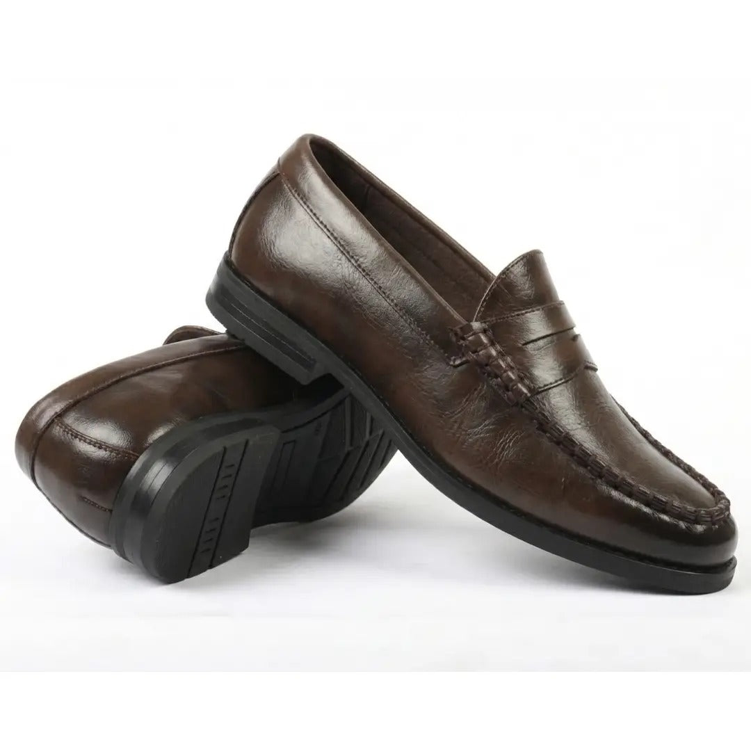 Klassische Penny-Loafer für Herren aus PU-Leder