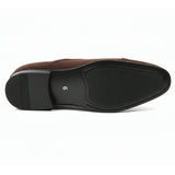 Herren-Oxford-Schnürschuhe aus Wildlederimitat