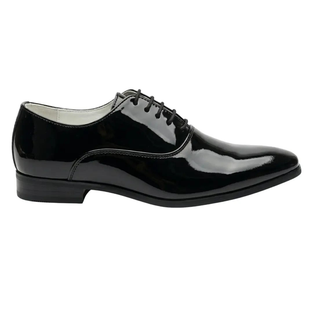 Herren-Oxfordschuhe aus Lackleder