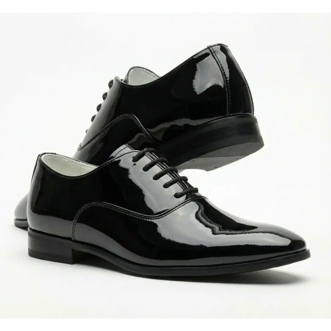 Herren-Oxfordschuhe aus Lackleder