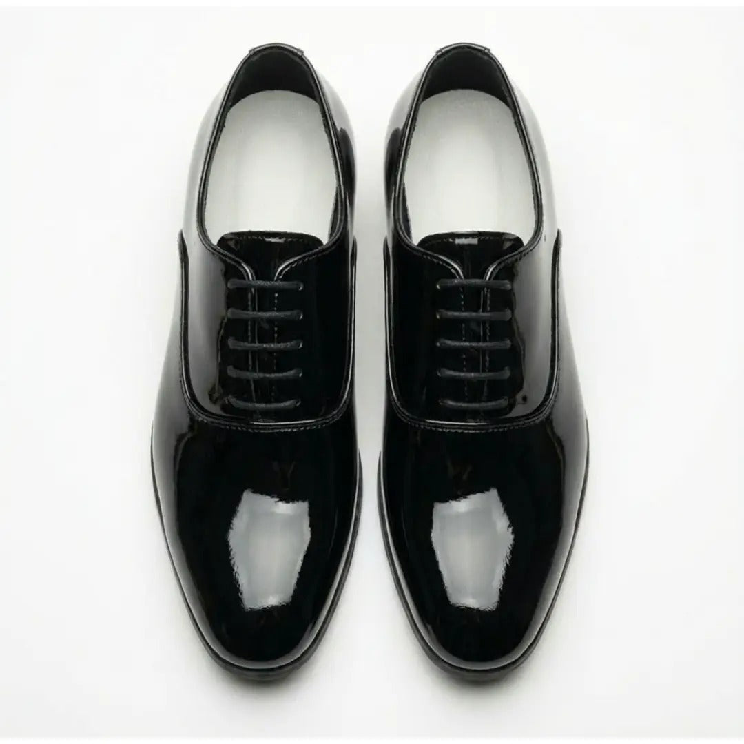 Herren-Oxfordschuhe aus Lackleder