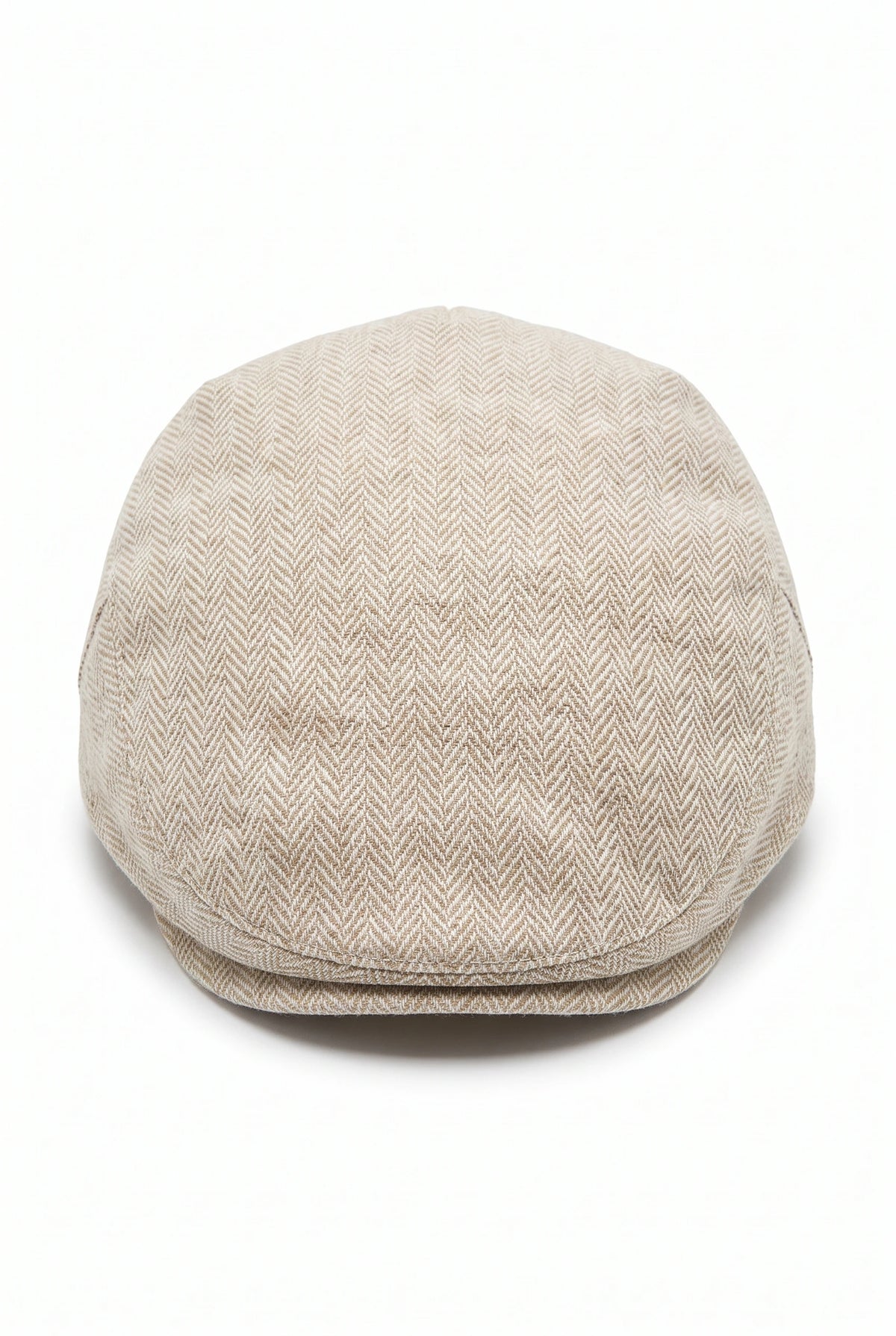 Beige klassische Schiebermütze für Herren