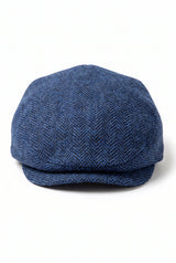 Klassische Herren-Schiebermütze in Marineblau