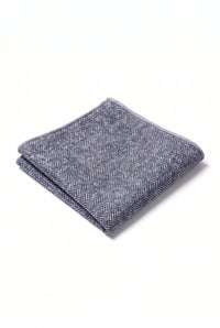 Einstecktuch für Herren, hellblau, aus Tweed-Wollmischung