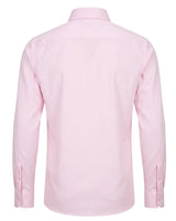 Herren-Langarmhemd mit Knopfleiste – Rosa