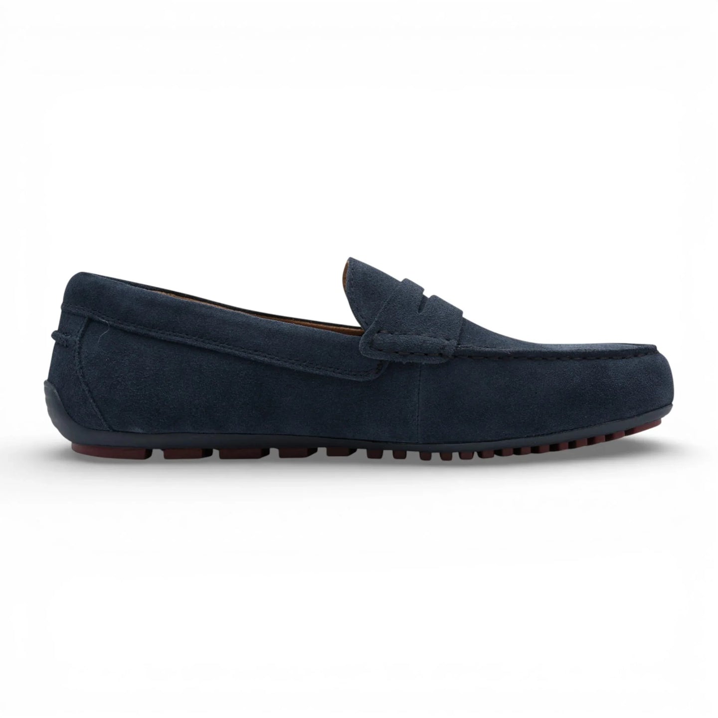 Herren-Mokassins aus marineblauem Wildleder