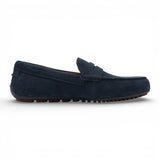 Herren-Mokassins aus marineblauem Wildleder