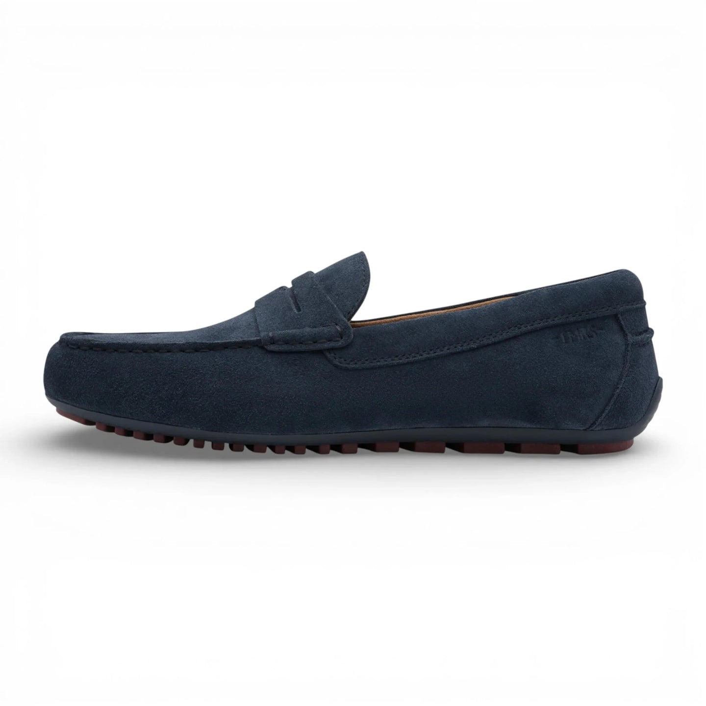 Herren-Mokassins aus marineblauem Wildleder