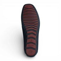 Herren-Mokassins aus marineblauem Wildleder