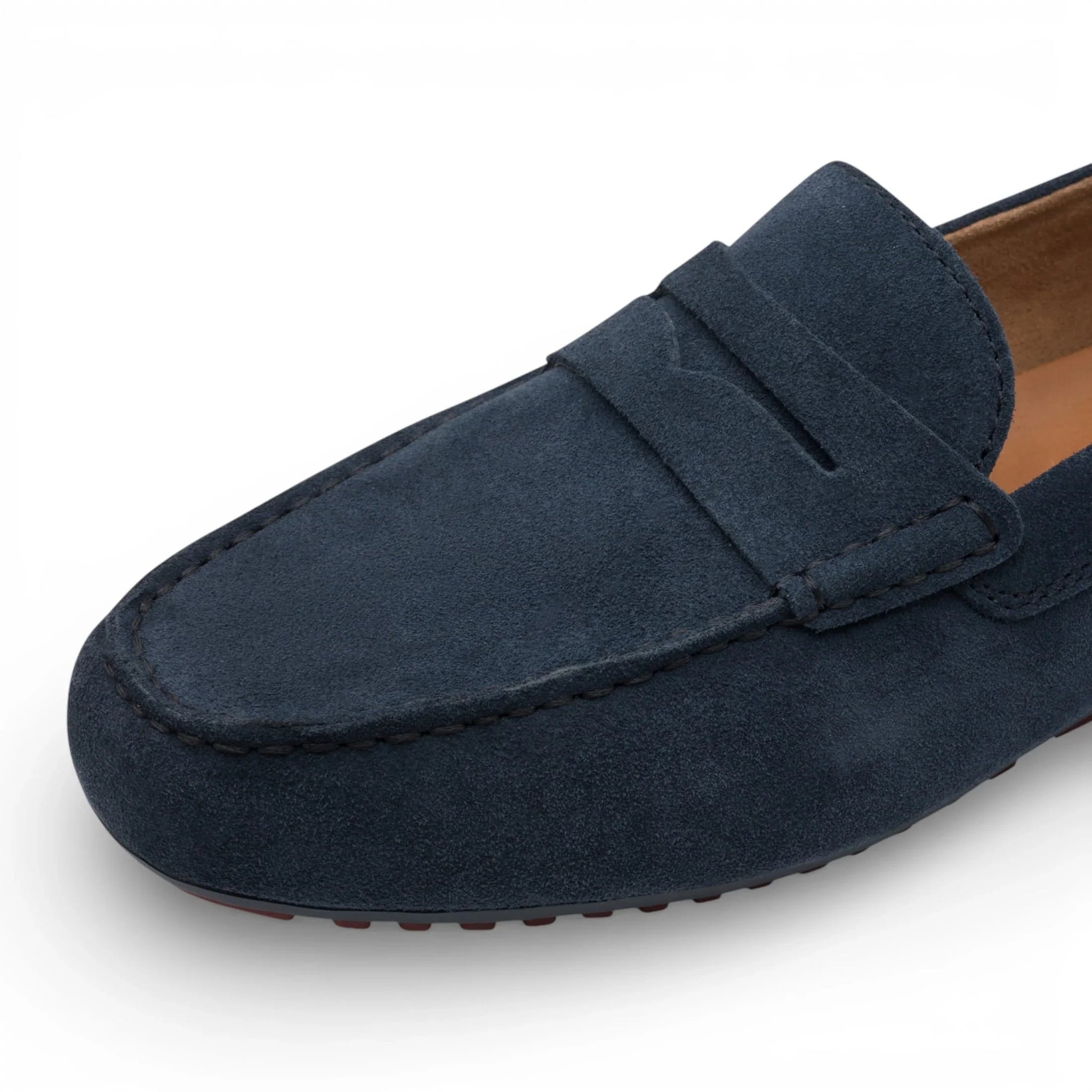 Herren-Mokassins aus marineblauem Wildleder