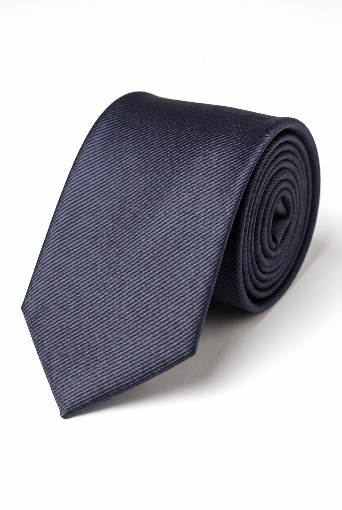 Herrenkrawatte, schmal, 6 cm, einfarbig, marineblau