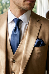 Herren-Krawatten-Set in Marineblau